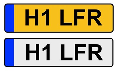 Lot 266 - Cherished Registration Number: H1 LFR, with retention document, expires 03 07 2030, with a pair...