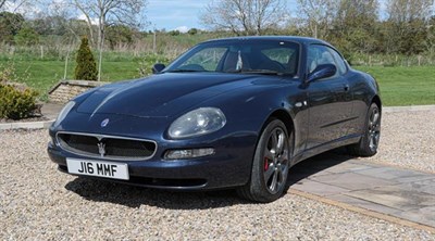 Lot 294 - ~ 2004 Maserati Cambiocorsa 4.2 Coupe Registration number: J16 MMF (cherished number) Date of first