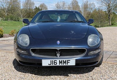 Lot 294 - ~ 2004 Maserati Cambiocorsa 4.2 Coupe Registration number: J16 MMF (cherished number) Date of first