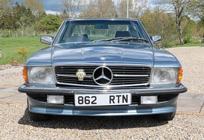 Lot 297 - 1985 Mercedes 380-SL Auto Convertible Registration number: 862 RTN Date of first registration:...