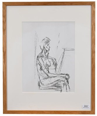 Lot 2001 - After Alberto Giacometti (1901-1966) Italian ''Seated Nude'' Lithograph, 36.5cm by 26.5cm...
