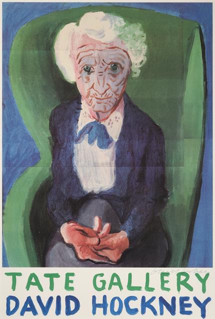 Lot 2021 - After David Hockney OM, CH, RA (b.1937)  ''My Mother, (Bridlington)'' 1988 Signed, offset...