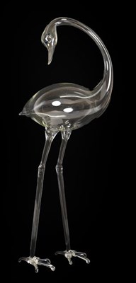 Lot 2031 - Nike Savvas (b.1964) Australian Stork Blown glass, part of the artist's 2003 instillation ''Zero to