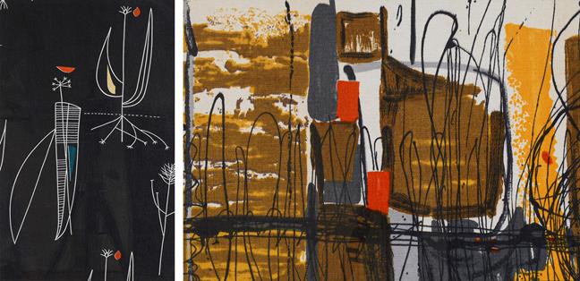Lot 2043 - Lucienne Day OBE, RDI, FCSD (1917-2010) ''Herb Antony'' (1956) for Heals Screen printed cotton,...