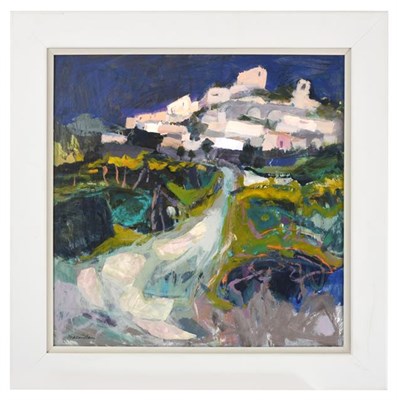 Lot 2066 - Sheila MacMillan (1928-2018) Scottish ''Vineyards at Joucas, Provence'' Signed, inscribed to...