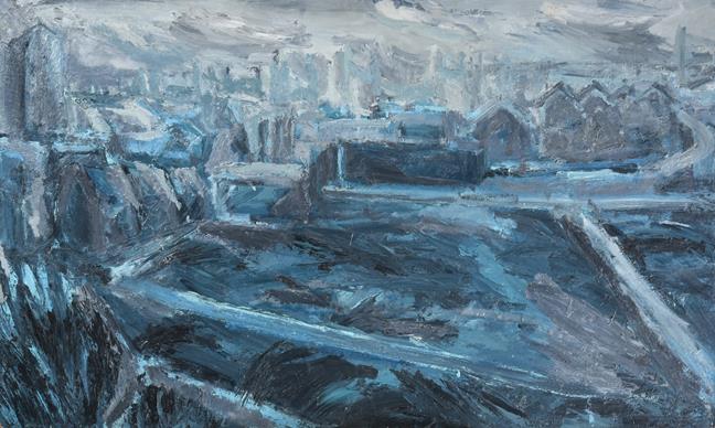 Lot 2082 - Northern School (20th/21st century) Industrial scene Oil on board, 91cm by 152.5cm  See...