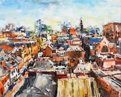 Lot 2084 - Olivia Pilling (b.1985) ''The View from Manchester House'' Initialled, oil on canvas, 39.5cm by...