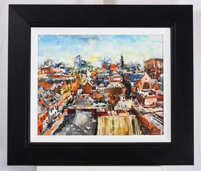 Lot 2084 - Olivia Pilling (b.1985) ''The View from Manchester House'' Initialled, oil on canvas, 39.5cm by...