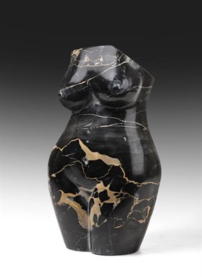 Lot 2095 - Darren Yeadon (b.1970) Nude Signed, Ligurian portoro marble, 29cm high  See illustration