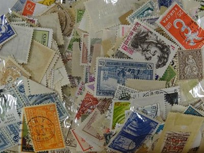 Lot 2007 - Wide-ranging accumulation in 4 cartons, with many 1000s of stamps on and off paper, the better sort