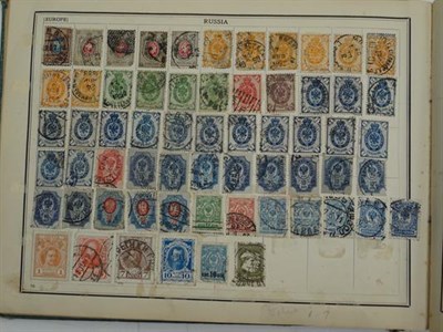 Lot 2017 - Vintage Worldwide Albums with sparse to better ranges in a Strand, Improved, pair of S.G....