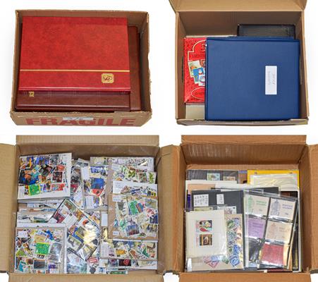 Lot 2019 - Worldwide In Four Cartons with a mint mainly KGVI Commonwealth collection incl. some better...