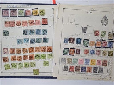 Lot 2031 - Germany and Area, Carton stuffed with packets of album pages representing collections bought in...