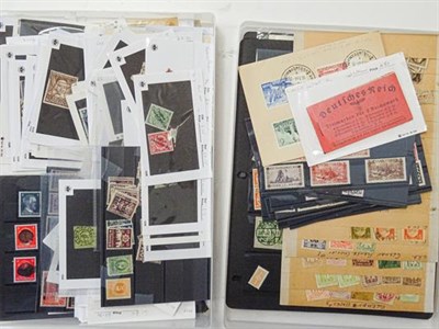 Lot 2031 - Germany and Area, Carton stuffed with packets of album pages representing collections bought in...