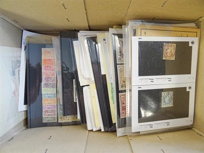 Lot 2033 - France, Monaco and Andorra, Carton with 1000s of stamps incl. one stockbook with several...