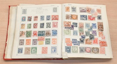 Lot 2038 - Worldwide, vintage albums, a somewhat battered Senf album for issues to 1899, with many hundreds of