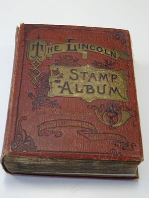 Lot 2040 - Vintage Lincoln album, housing worldwide collection of several hundred different stamps, mint...
