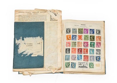 Lot 2046 - Worldwide, pre-war schoolboy/girl collection in a battered Olympic album, reasonably...