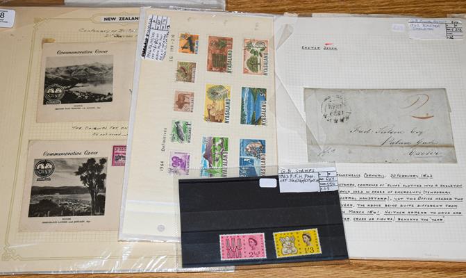Lot 2048 - GB and Worldwide, group of stamps and postal history, very varied from pre-stamp to c.1950s,...