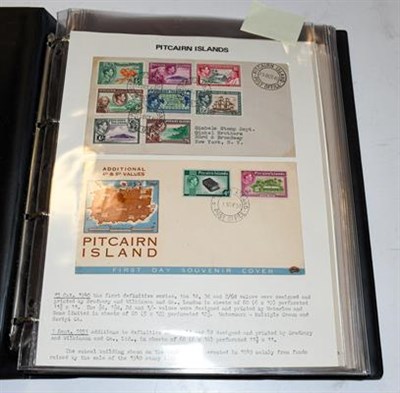 Lot 2086 - Pitcairn Islands 1940-81 First Day Covers in an album incl. 1940-51 set across two illustrated...