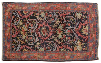 Lot 1490 - Bidjar Rug of Mustafi Design  Persian Kurdistan The deep indigo field of large angular...