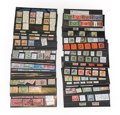 Lot 2111 - British Commonwealth ranges on cards incl. Australia, Bahamas 1954 and 1964 to £1 mint, Br. Guiana