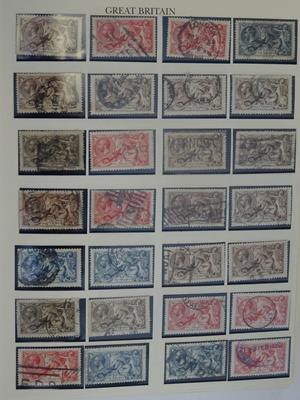 Lot 2118 - Great Britain, the KGV and KEVIII volume, a Windsor album brimming with varieties and covers,...