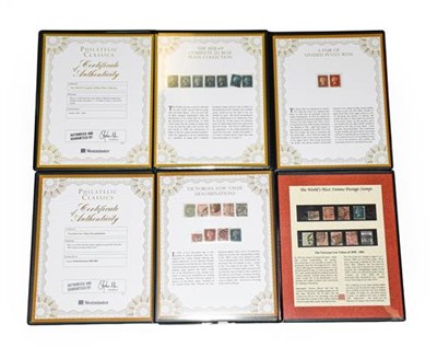 Lot 2135 - 1840-1955 Issues in ten 'Westminster' folders incl. 1840 2d blue three close margins black...