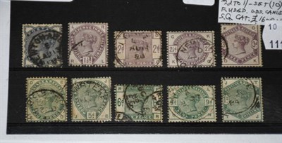 Lot 2172 - Great Britain, 1883-84 lilac and green set used with selected quality, all cds postmarks and strong