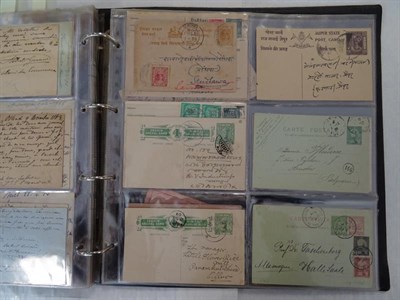 Lot 2202 - Worldwide Postal Stationery, large cover album with approx 200 used cards, 19th and early 20th...
