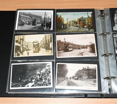 Lot 2218 - Black Album: An Interesting Collection of Images Some 500 in total of the Early Leeds Trams...