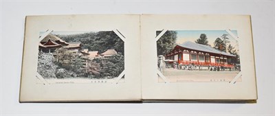 Lot 2224 - A Mixed Lot in a Green Box containing various ephemera, negatives, a landscape folio album of...