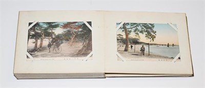 Lot 2224 - A Mixed Lot in a Green Box containing various ephemera, negatives, a landscape folio album of...