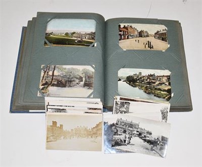 Lot 2226 - A Blue Album Containing Approx. 250 Postcards of Yorkshire. A wide selection over different periods