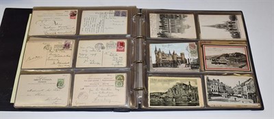 Lot 2230 - Four Red Modern Albums Containing Approx. 750 Postcards of Belgium. A wide range from Brussels...