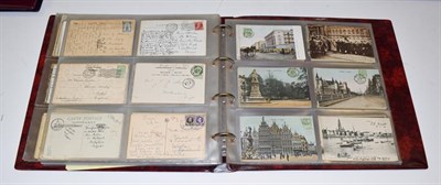 Lot 2231 - Four Albums (Three Red And One Black) of Approx. 500 Belgian Postcards. A variety of subjects...