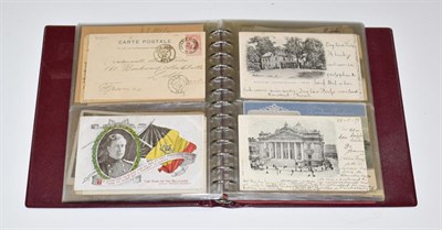 Lot 2232 - Two Small Albums Containing Approx. 150 Cards from Belgium. Once again many are postally used...