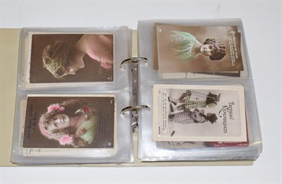 Lot 2237 - A Modern Album Containing Approx. 195 Cards predominantly Edwardian pretty girls / greeting...
