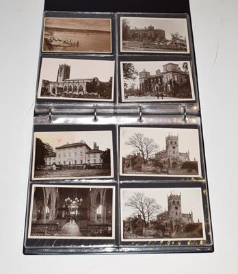 Lot 2238 - Two Black Albums Containing Approx. 220 Cards all published by Doncaster Photographer Edgar Leonard