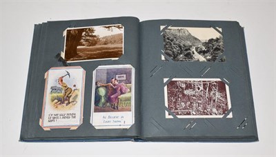 Lot 2240 - Four Albums Containing Approx. 650 Postcards. A mixed lot including Foreign, Scotland, Devon...