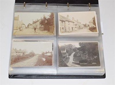 Lot 2243 - A Red Album Containing Approx. 226 Postcards of North And East Yorkshire Villages. An...