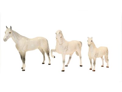 Lot 132 - Beswick Horses Comprising: Welsh Mountain Pony ''Coed Coch Madog'', model No. 1643; Horse (Head...