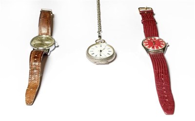 Lot 235 - A stainless steel Tissot Seastar wristwatch, a stainless steel day/date automatic wristwatch,...