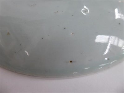 Lot 286 - An early 20th century Chinese famille vert plate decorated with butterflies, a smaller famille rose