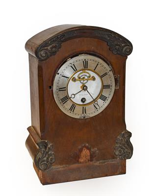 Lot 330 - A Victorian mahogany regulator one year going table clock, dial centre inscribed ''regulator...