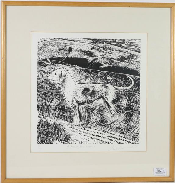 Lot 1070 - Piers Browne (b.1949) ''A Wensleydale Harrier'' Signed, inscribed and numbered 8/100, woodblock...