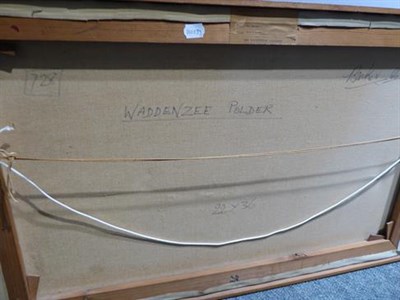 Lot 1096 - Kit Barker (1916-1988) ''Waldensee Polder'' Signed, inscribed verso, oil on canvas, 56cm by...