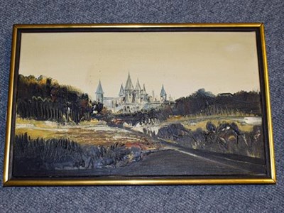 Lot 1097 - Kit Barker (1916-1988) ''The Forest of Fougères'' Signed and inscribed verso, oil on canvas,...