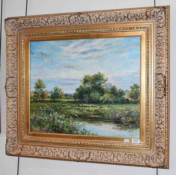 Lot 1111 - G Bassano, country scene, signed oil on canvas, 49cm by 59cm