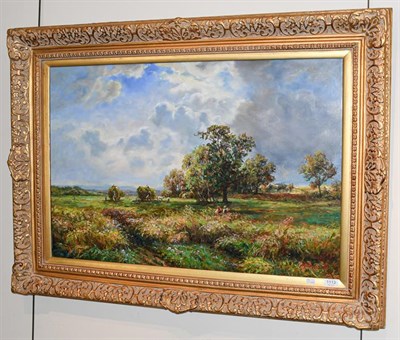 Lot 1113 - G Bassano (Contemporary) Summer landscape, signed oil on canvas, 60cm by 90cm